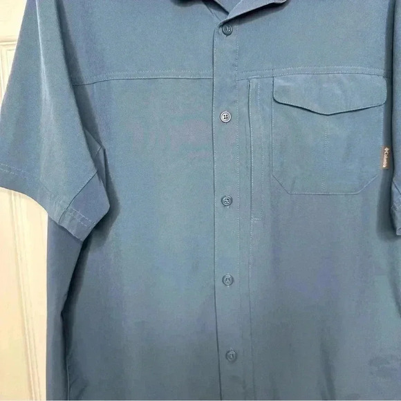 Columbia Button-Down Casual Shirt  Blue Size Large - Picture 2 of 16